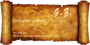 Gulyás Zobor névjegykártya